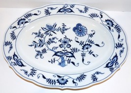 Stunning Vintage Blue Danube Blue Onion 14&quot; Oval Serving Platter ~Banner Mark~ - £51.60 GBP