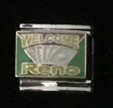 Welcome Reno Style 4 WHOLESALE ITALIAN CHARM Link 9MM K2022BG6 - £10.61 GBP