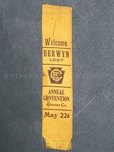 1897 antique BERWYN chester co pa ORIG RIBBON ANNUAL CONVENTION - RARE - £97.43 GBP