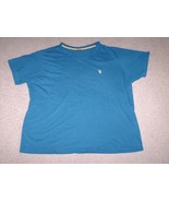Men&#39;s U.S. POLO ASSN. V-Neck T Shirt Blue XL 100% Cotton - $12.14 CAD