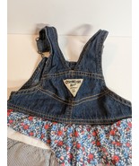 Oshkosh Baby Girl Clothes  12 Month Vestbak Cute Jean Lace Floral Jumper... - $21.73 CAD