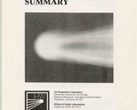 Comet Halley Summary Jet Propulsion NASA - £21.79 GBP