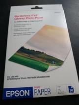 Epson Borderless Photo Paper (4x6, 20 Sheets). S041458 - $10.89