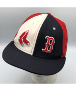 Vintage Boston Red Sox New Era Colorblock Logo Fitted Wool Hat Size 7 1/... - €21,61 EUR