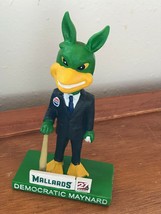 ABC Channel 27 WKO Madison Mallards Small Resin DEMOCRATIC MAYNARD Bobbl... - £13.13 GBP