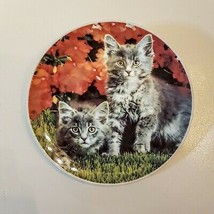 Gray White CAT LOVER Collector Plate Porcelain Hawthorn Direct 51803 Home Decor - £7.87 GBP