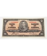 1937 Bank of Canada Note in About Uncirculated Condition Pick #59c - $7,375.64 MXN
