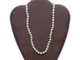 Estate 7.5mm Wide Baroque Akoya Pearl Bead Strand Necklace 14k Clasp 17&quot; Long - £119.88 GBP