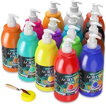 Artist-Grade Acrylic Paint Kit - 14 Rich Pigment Colors for Creative Exp... - $74.20