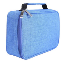 Blue Pencil Case 72 Slots Large Capacity Removable Layers School Art Sup... - $16.34