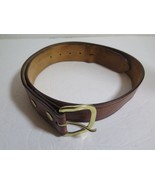 CABELA&#39;S SZ 36 HEAVY RAW WALNUT GARRISON LEATHER RELIC WORK HUNTING BELT - £22.62 GBP