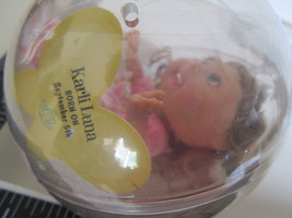 Cabbage Patch Lil Sprouts 5&quot; DOLL in Ball Case  Karli Luna Brown Hair - £15.73 GBP