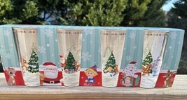 2023 Rudolph the Red Nosed Reindeer Christmas  Glasses Set of 4 Tumblers New - £51.05 GBP