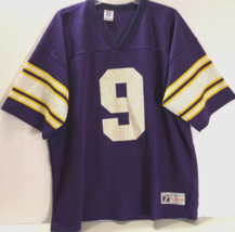 JIM MCMAHON #9 Vintage Minnesota Vikings NFL Logo 7 NFC Purple Jersey XL... - $99.26