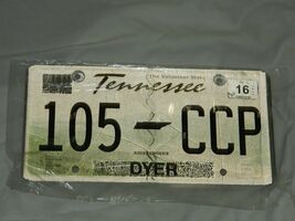 United States Tennessee 2016 Dyer County Passenger License Plate 105-CCP - $5.89