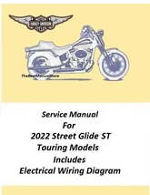 2022 Harley Davidson Street Glide ST Touring Models Service Manual  - $25.95