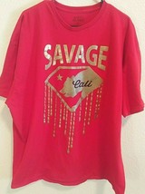 Men&#39;s 3XL Savage Cali Bear red T-shirt California - $14.49