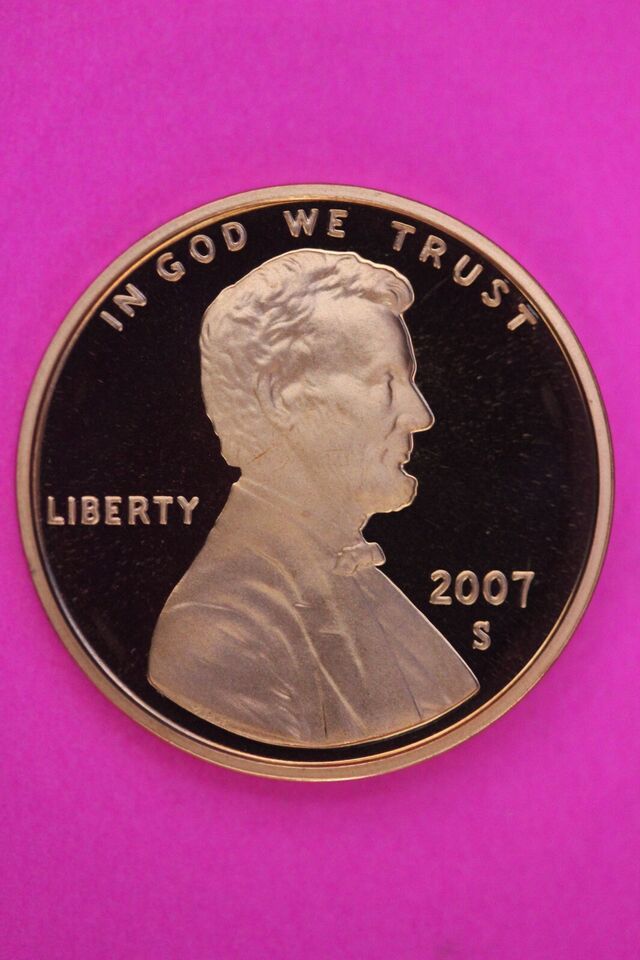 Gem Proof 2007 S Ultra Deep Cameo Lincoln Memorial Cent Same Coin In Pic... - $9.99