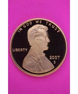 Gem Proof 2007 S Ultra Deep Cameo Lincoln Memorial Cent Same Coin In Pic... - $13.65 CAD