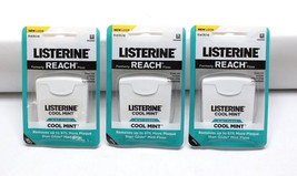 Lot of 3 Listerine Cool Mint Dental Floss 55 yd Formerly Reach - £11.66 GBP