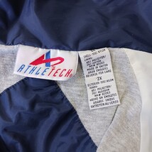 Athletech RN#83053 Mens Blue Cotton Windbreaker Snap Front Pockets Lined Size 2X image 3