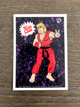 Vtg 1993 Topps Capcom Street Fighter Ii 2 Ken #7 Sticker Card Set Nintendo 90S - £9.11 GBP