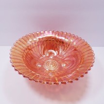Vintage Imperial Glass Ohio Scroll Marigold 8.75&quot; Glass Bowl - £33.89 GBP