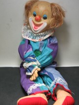 Fabric Doll Clown Toy 20&quot; Tall USED - $14.99