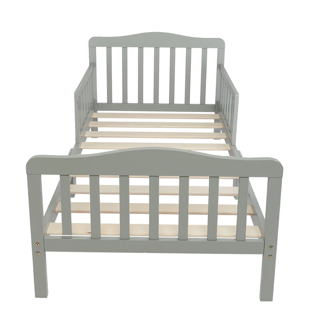 Three  Colors Wooden Baby Toddler Bed Children Bedroom Furniture with Safety - £143.89 GBP