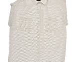 RAILS Womens Shirt Britt Sheer Collared Relaxed Polka Dot Black White Si... - $45.38