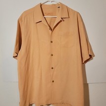 Tommy Bahama Original fit 100% silk Short sleeve  Tone on tone design si... - $21.13