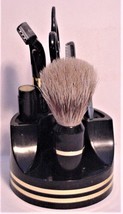 Men&#39;s Stafford Shaving Brush 7 Piece Set Stand Vintage - £67.86 GBP