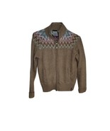 Columbia Knit Sweater Women Size L Ribbed Turtleneck Full Zip Cotton Woo... - £12.68 GBP