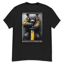 Panda Samurai Black Video game tshirt T-shirt - $14.85+