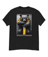 Panda Samurai Black Video game tshirt T-shirt - $14.85+