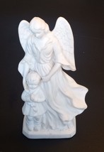 Vintage White Angel W/ Child Ceramic Matte Finish No Chips or Cracks Nightlight - £7.81 GBP