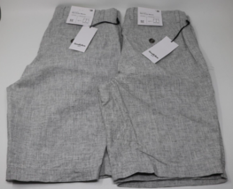 Men&#39;s Shorts Goodfellow &amp; Co Gray Size 28 Flat Front 9”Inseam NWT Lot of 2 - £19.40 GBP
