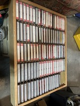 Lot of 97 Maxell Type I-Fuji TDK Sony Used Blank Cassette Tapes &amp; Wood H... - $110.00