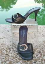 Donald Pliner Couture Baby Calf Leather Shoe New 11 Silver Buckle Slide $250 NIB - £79.69 GBP
