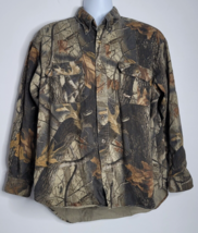 Vintage Duxbak Camo Hunting Shirt Mens Large Button Front Long Sleeve Ha... - £23.58 GBP