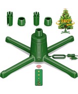 Rotating Artificial Christmas Tree Stand 360-Degree, Remote Control, 4 o... - $615.22 MXN