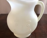  Vintage 1980&#39;s Kool-Aid Man Pitcher With Smiling Face 2qt Hard Plastic ... - $13.85