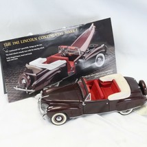 Franklin Mint 1941 Lincoln Continental Mark I Limited Edition Die Cast Car - £53.95 GBP