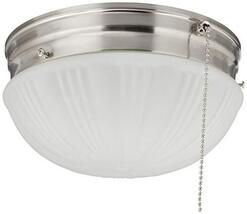 6720200 Two-Light Flush-Mount Indoor Ceiling Fixture with Pull Chain, Si... - €33,29 EUR