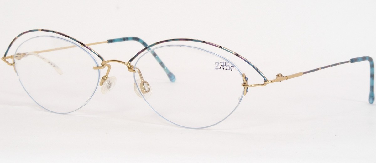 Vintage NEOSTYLE CITYsmart 537 076 MULTICOLOR /GOLD UNIQUE EYEGLASSES 50... - $96.02
