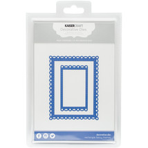 Kaisercraft Dies, Rectangle Fancy Frames, 2 inch x 3 inch, 3.25 inch x 4.25, Sil - £31.81 GBP