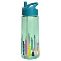 NEW Cat &amp; Jack Kids 21.5 Oz Tritan Plastic Water Bottle Crayons Print - $3.97