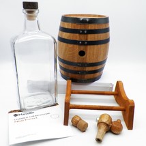 Marcellin Charred American Oak Mini Barrel Kit Tabletop Liquor Bar Accessory - £27.80 GBP