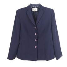 Le Suit Womens Suit Jacket Size 6 Petite Long Sleeve Button Up Career Bl... - £18.96 GBP