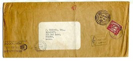 Great Britain Cover Due stamp 6p Southampton  9509 - $2.97